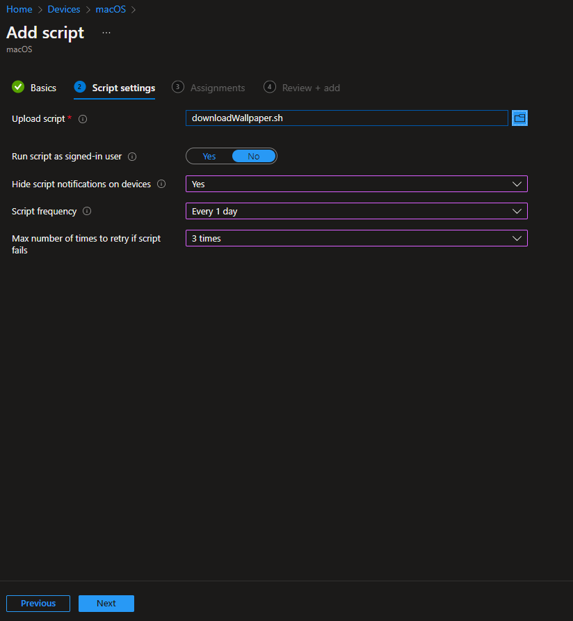 Upload shell script file
